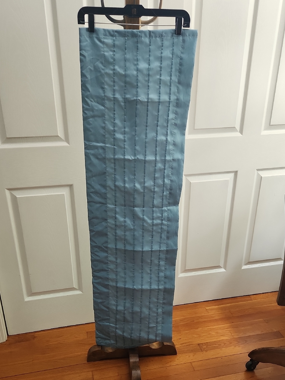 Threshold Blue/Green Pleated Valance Curtain Panel